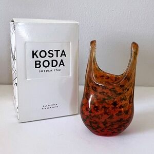 Kosta Boda Catwalk Mini 'Swimsuit' Vase Leopard Kjell Engman